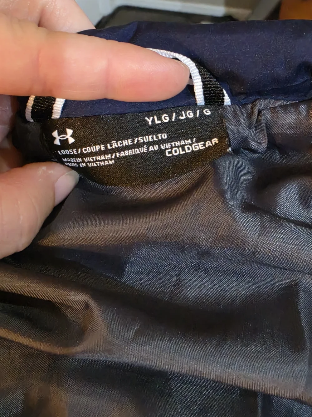 Under Armour Navy Blue Quilted Kids Puffer Jacket